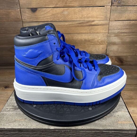 Nike Air Jordan Retro 1 Elevate High Womens Sz 9 Hyper Royal Platform Sneakers - Picture 1 of 10